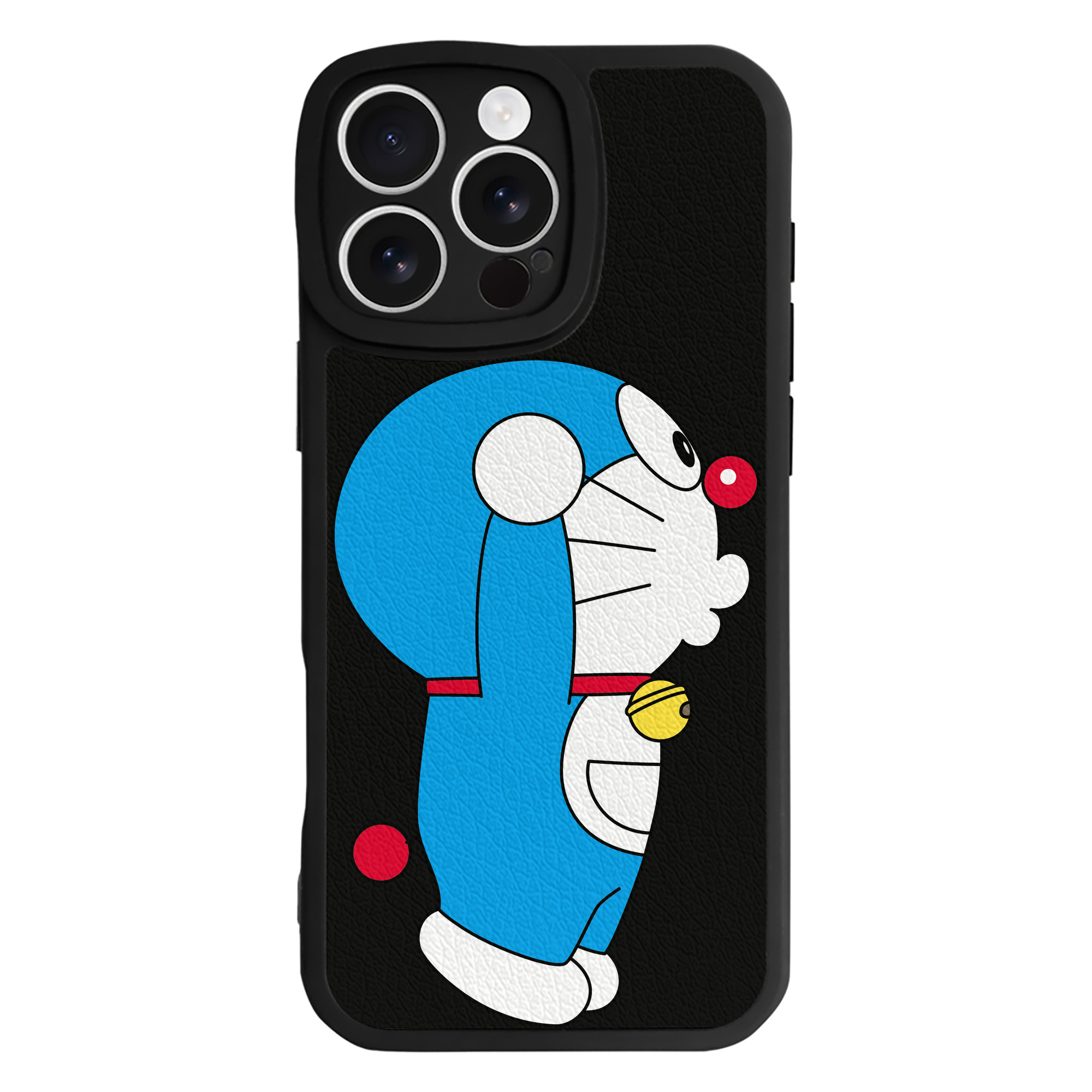 （画像用） ドラえもん Doraemon 【iPhone 16シリーズ対応】シリコンスマホケース（レザー調） 材質：シリコン